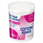 Ватные палочки, Cotton Flower (Коттон флауер) №100 банка