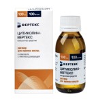 Цитиколин-Вертекс, раствор для приема внутрь 100 мг/мл 100 мл 1 шт